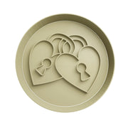 Lucchetti san valentino timbro con manico cookie cutter formina tagliabiscotti s - 3d Selling