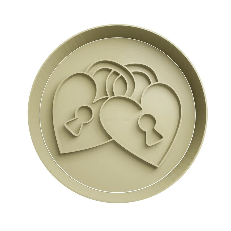 Lucchetti san valentino timbro con manico cookie cutter formina tagliabiscotti s - 3d Selling