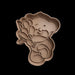 Selling3D Casa, arredamento e bricolage:Articoli per cucina e bar:Accessori per pasticceria:Formine e stampi per biscotti Con Manico Orso Teddy con fiori cookie cutter formina tagliabiscotti PDZ con manico 8CM