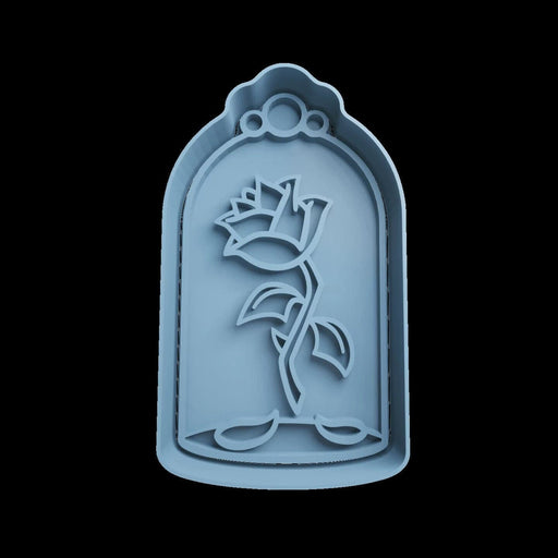 Selling3D Casa, arredamento e bricolage:Articoli per cucina e bar:Accessori per pasticceria:Formine e stampi per biscotti Con Manico Rosa fiore  cookie cutter formine tagliabiscotti o PDZ 8CM cake design