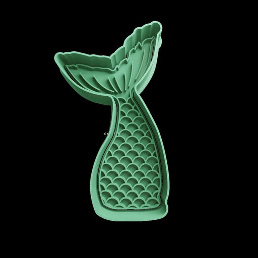 Selling3d Casa, arredamento e bricolage:Articoli per cucina e bar:Accessori per pasticceria:Formine e stampi per biscotti Con manico Sirenetta coda Cookie cutter formina tagliabiscotti con manico 8CM