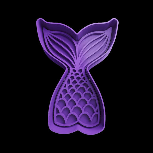 Selling3d Casa, arredamento e bricolage:Articoli per cucina e bar:Accessori per pasticceria:Formine e stampi per biscotti Con manico Sirenetta coda Cookie cutter formina tagliabiscotti con manico 8CM