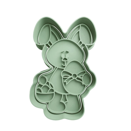 Selling3D Casa, arredamento e bricolage:Articoli per cucina e bar:Accessori per pasticceria:Formine e stampi per biscotti Coniglietto di Pasqua cookie cutter formina taglia biscotti 8cm con manico PDZ