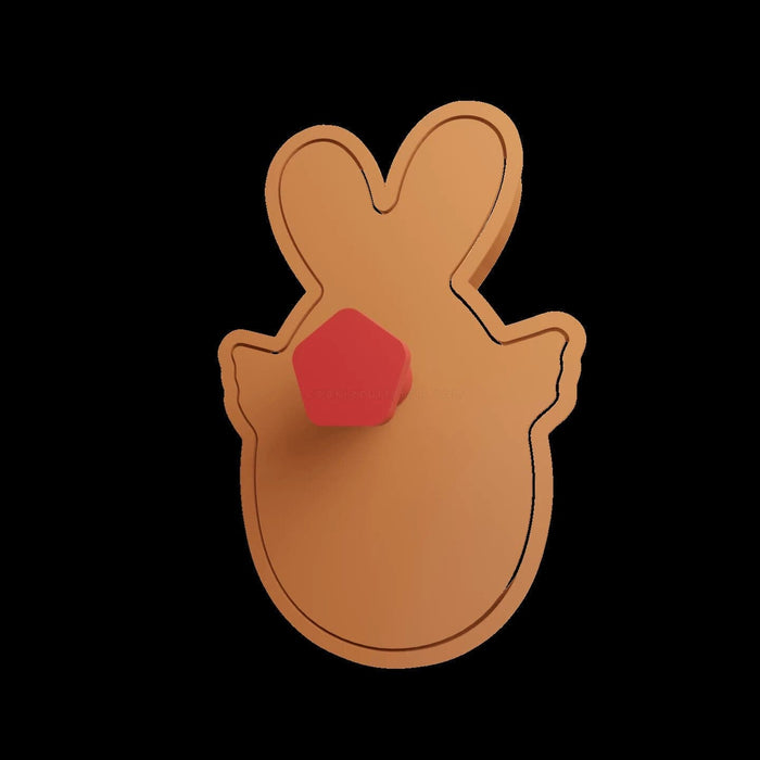 Selling3d Casa, arredamento e bricolage:Articoli per cucina e bar:Accessori per pasticceria:Formine e stampi per biscotti Coniglietto di Pasqua cookie cutter  formina tagliabiscotti con manico