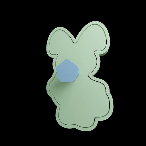 Selling3d Casa, arredamento e bricolage:Articoli per cucina e bar:Accessori per pasticceria:Formine e stampi per biscotti Coniglietto di Pasqua cookie cutter  formina tagliabiscotti con manico