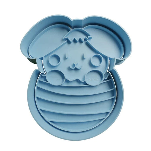 Selling3D Casa, arredamento e bricolage:Articoli per cucina e bar:Accessori per pasticceria:Formine e stampi per biscotti Coniglio con uovo di Pasqua cookie cutter formina tagliabiscotti PDZ cake design