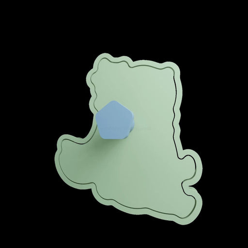 Selling3D Casa, arredamento e bricolage:Articoli per cucina e bar:Accessori per pasticceria:Formine e stampi per biscotti Coniglio di Pasqua con manico cookie cutter formina tagliabiscotti o PDZ