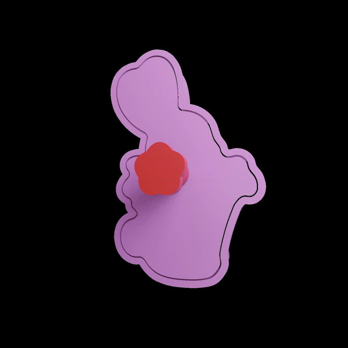 Selling3D Casa, arredamento e bricolage:Articoli per cucina e bar:Accessori per pasticceria:Formine e stampi per biscotti Coniglio di Pasqua con manico cookie cutter formina tagliabiscotti o PDZ