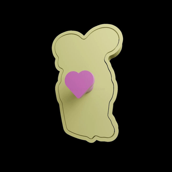 Selling3D Casa, arredamento e bricolage:Articoli per cucina e bar:Accessori per pasticceria:Formine e stampi per biscotti Coniglio di Pasqua cookie cutter formina tagliabiscotti PDZ con manico