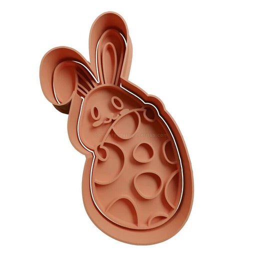 Selling3D Casa, arredamento e bricolage:Articoli per cucina e bar:Accessori per pasticceria:Formine e stampi per biscotti Coniglio di Pasqua decorato cookie cutter formina tagliabiscotti cake design PDZ