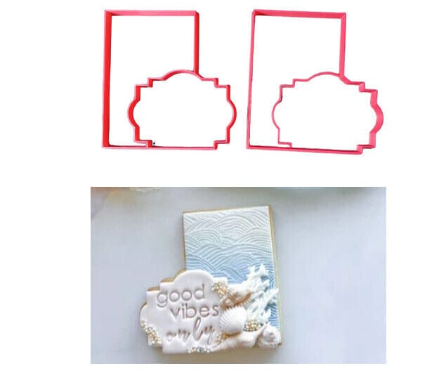 Cornici  set 2 pezzi cookie cutter formina tagliabiscotti o PDZ cake design - 3d Selling