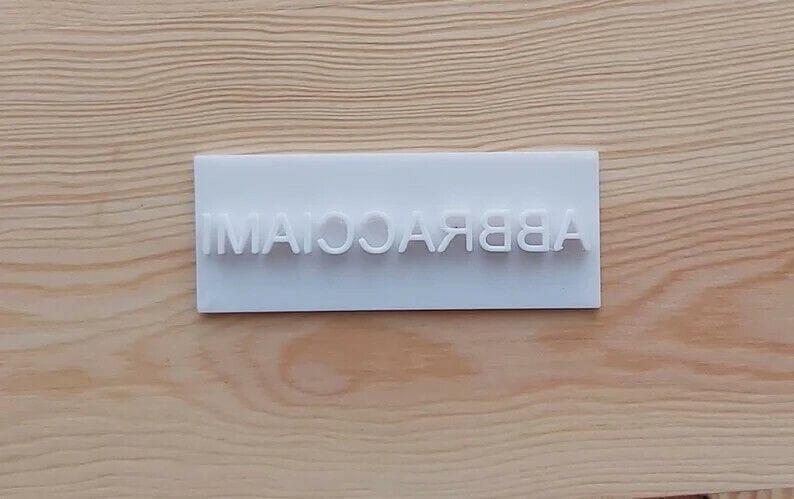 Cuore Con Testo Personalizzabile Formina Per Biscotti Cookie Cutter amore - 3d Selling