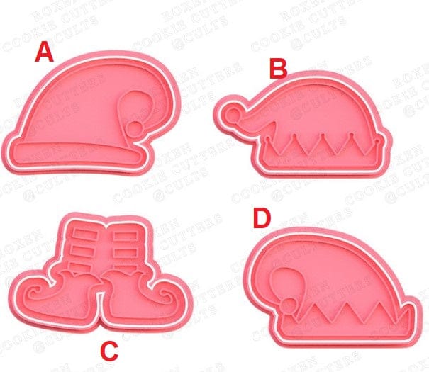 Elfo di Babbo Natale Formine tagliabiscotti di Natale cookie cutter set - 3d Selling