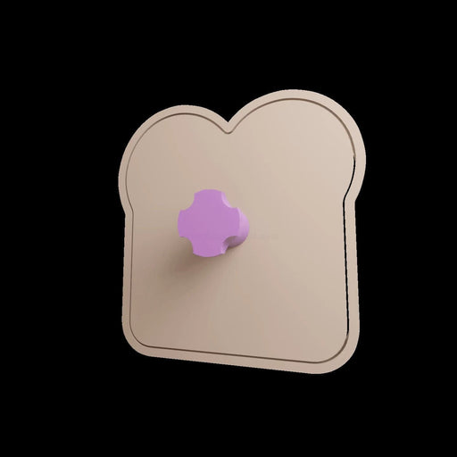 Selling3D Casa, arredamento e bricolage:Articoli per cucina e bar:Accessori per pasticceria:Formine e stampi per biscotti Fetta di pane toast cookie cutter formina tagliabiscotti PDZ con manico
