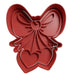 Selling3d Casa, arredamento e bricolage:Articoli per cucina e bar:Accessori per pasticceria:Formine e stampi per biscotti Fiocco con cuori idea san valentino cookie cutter formina tagliabiscotti