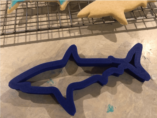selling3d Casa, arredamento e bricolage:Articoli per cucina e bar:Accessori per pasticceria:Formine e stampi per biscotti Formina tagliabiscotti squalo cookie cutter pasta di zucchero