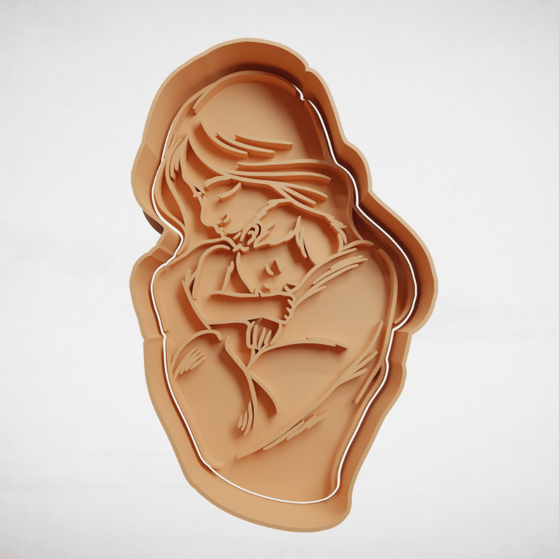 Futura mamma baby shower cookie cutter formina tagliabiscotti cake design - 3d Selling