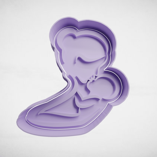 Selling3D Casa, arredamento e bricolage:Articoli per cucina e bar:Accessori per pasticceria:Formine e stampi per biscotti Futura mamma baby shower cookie cutter formina tagliabiscotti cake design