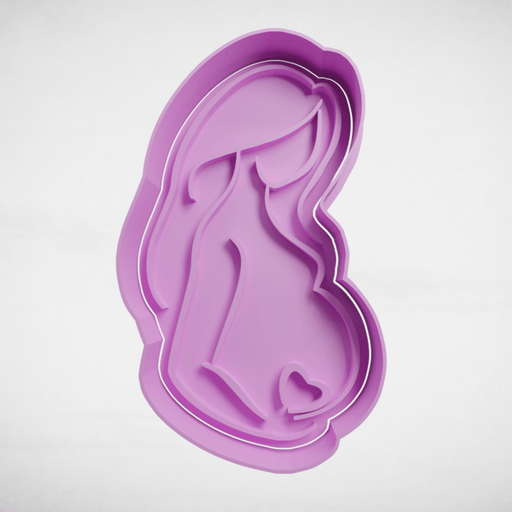 Selling3D Casa, arredamento e bricolage:Articoli per cucina e bar:Accessori per pasticceria:Formine e stampi per biscotti Futura mamma baby shower cookie cutter formina tagliabiscotti cake design