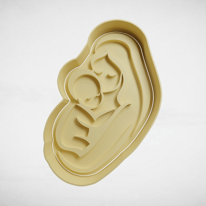 Selling3D Casa, arredamento e bricolage:Articoli per cucina e bar:Accessori per pasticceria:Formine e stampi per biscotti Futura mamma baby shower cookie cutter formina tagliabiscotti cake design