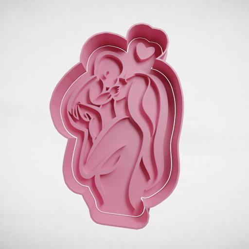 Selling3D Casa, arredamento e bricolage:Articoli per cucina e bar:Accessori per pasticceria:Formine e stampi per biscotti Futura mamma baby shower cookie cutter formina tagliabiscotti cake design