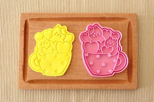 Selling3d Casa, arredamento e bricolage:Articoli per cucina e bar:Accessori per pasticceria:Formine e stampi per biscotti Gattini gatti idea san valentino cookie cutter formina tagliabiscotti