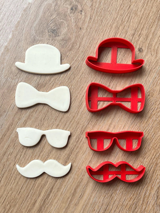 selling3d Casa, arredamento e bricolage:Articoli per cucina e bar:Accessori per pasticceria:Formine e stampi per biscotti Gentleman cookie cutter formina tagliabiscotti festa del papà festa evento