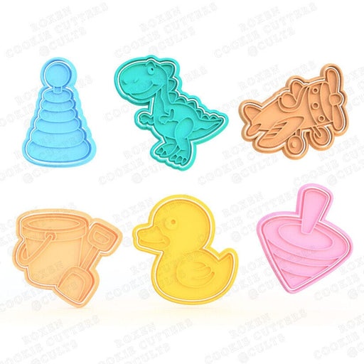 Selling3d Casa, arredamento e bricolage:Articoli per cucina e bar:Accessori per pasticceria:Formine e stampi per biscotti Giocattoli bambini set cookie cutter formine tagliabiscotti