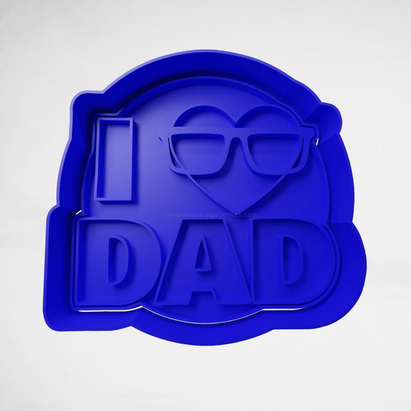 i love dad festa del papà cookie cutter formina tagliabiscotti - 3d Selling