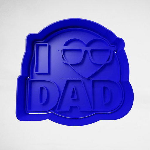 Selling3D Casa, arredamento e bricolage:Articoli per cucina e bar:Accessori per pasticceria:Formine e stampi per biscotti i love dad festa del papà cookie cutter formina tagliabiscotti