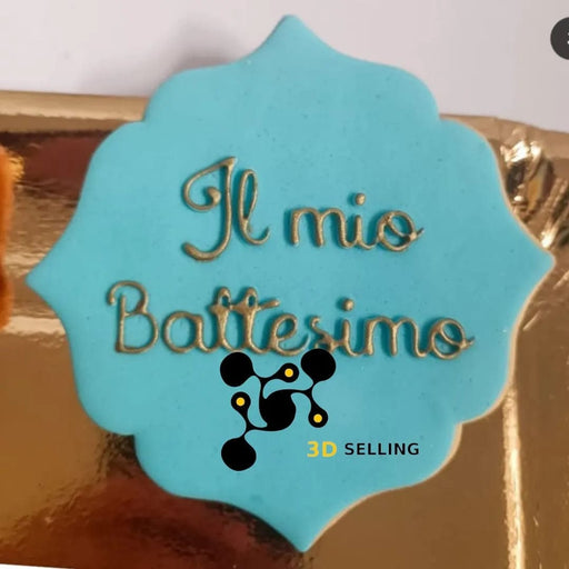 selling3d Casa, arredamento e bricolage:Articoli per cucina e bar:Accessori per pasticceria:Formine e stampi per biscotti Il mio Battesimo Cookie Cutter forma tagliabiscotti stampo PDZ 8.5 CM