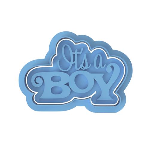 Selling3D Casa, arredamento e bricolage:Articoli per cucina e bar:Accessori per pasticceria:Formine e stampi per biscotti It's a Boy baby shower cookie cutter formina tagliabiscotti cake design