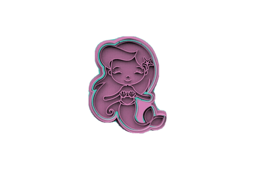 Selling3D Casa, arredamento e bricolage:Articoli per cucina e bar:Accessori per pasticceria:Formine e stampi per biscotti La Sirenetta cookie cutter formina tagliabiscotti
