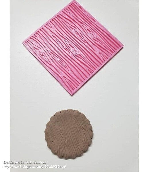 Selling3D Casa, arredamento e bricolage:Articoli per cucina e bar:Accessori per pasticceria:Formine e stampi per biscotti Legno Pattern texture marker per cookie cutter formina tagliabiscotti