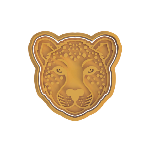 Selling3D Casa, arredamento e bricolage:Articoli per cucina e bar:Accessori per pasticceria:Formine e stampi per biscotti Leopardo cookie cutter formina tagliabiscotti o PDZ 8cm