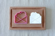 Selling3D Casa, arredamento e bricolage:Articoli per cucina e bar:Accessori per pasticceria:Formine e stampi per biscotti Lettera con cuore idea san valentino cookie cutter formina tagliabiscotti