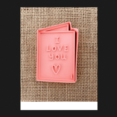 Libri i love you cuore idea san Valentino cookie cutter formina tagliabiscotti - 3d Selling