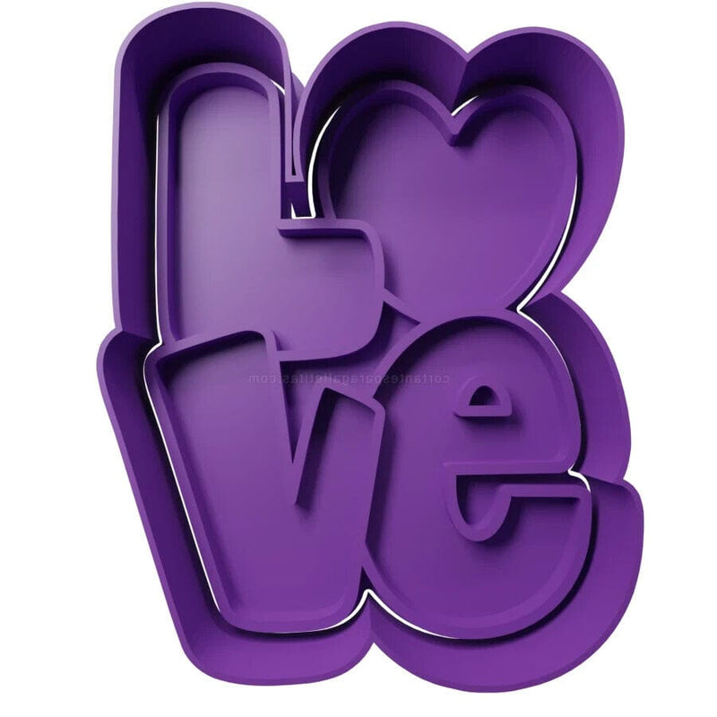 Love scritta  idea san valentino cookie cutter formina tagliabiscotti - 3d Selling