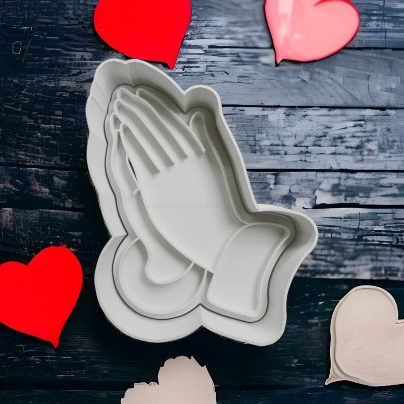 Mani Giunte idea prima comunione Cookie cutter formina tagliabiscotti - 3d Selling