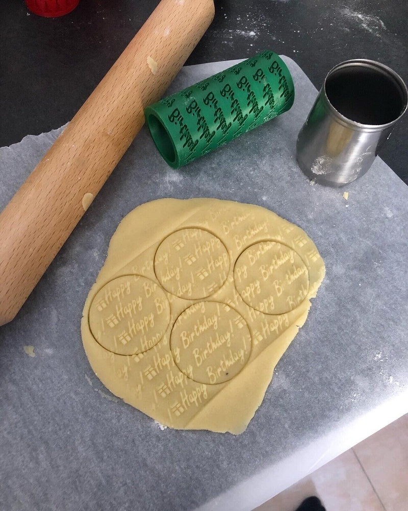 Mattarello decorativo pasta di zucchero cookie cutter Natale compleanno - 3d Selling