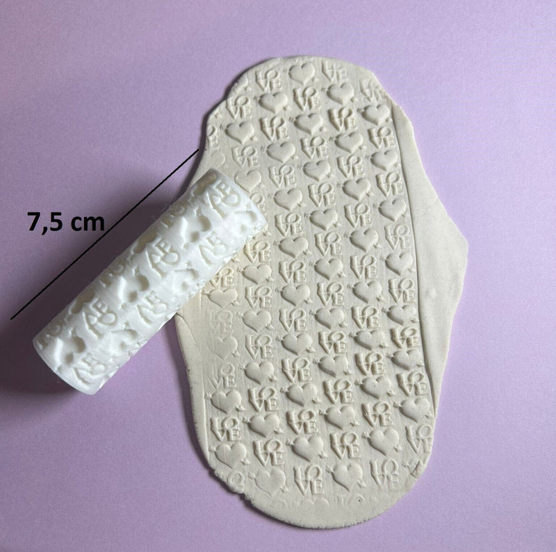 Mattarello decorativo pattern love cuori san Valentino per cookie cutter - 3d Selling