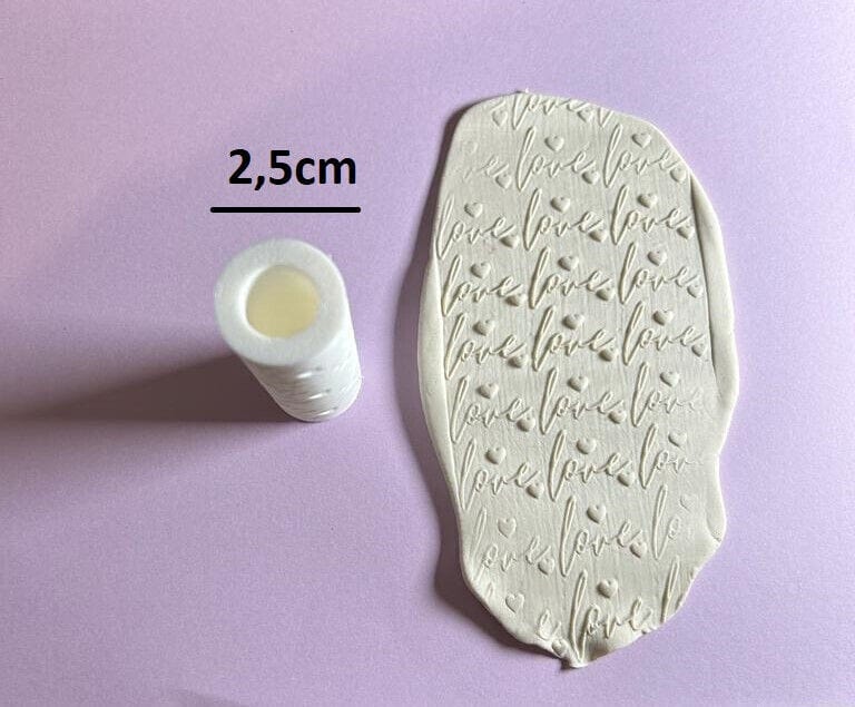 Mattarello decorativo pattern love cuori san Valentino per cookie cutter - 3d Selling