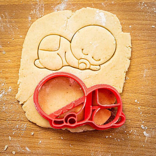 Neonato idea baby shower cookie cutter formina tragliabiscotti - 3d Selling