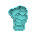 Selling3D Casa, arredamento e bricolage:Articoli per cucina e bar:Accessori per pasticceria:Formine e stampi per biscotti Orsetto teddy cuore San Valentino cookie cutter formina tagliabiscotti