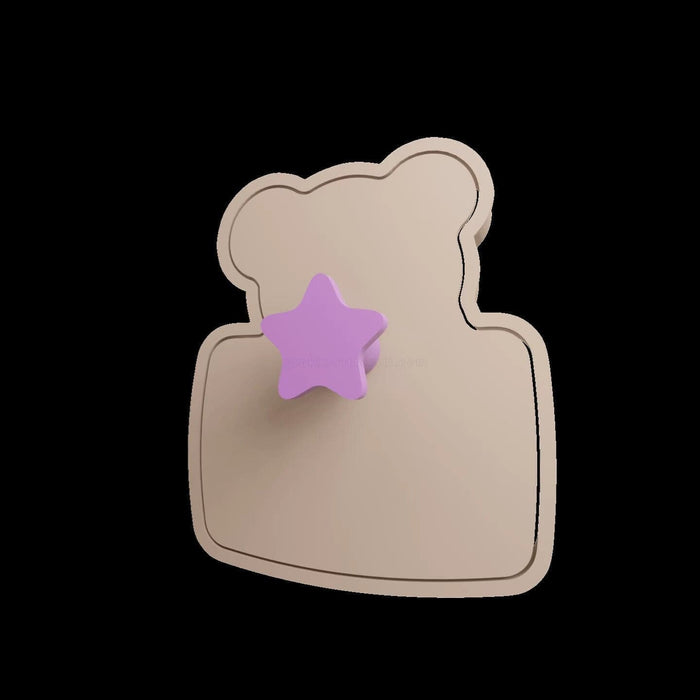 Selling3D. Casa, arredamento e bricolage:Articoli per cucina e bar:Accessori per pasticceria:Formine e stampi per biscotti Orso con lettera San Valentino cookie cutter formina tagliabiscotti con manico
