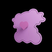Orso teddy con cuore idea San Valentino  Cookie cutter formina tagliabiscotti - 3d Selling
