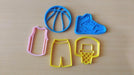 Selling3D Casa, arredamento e bricolage:Articoli per cucina e bar:Accessori per pasticceria:Formine e stampi per biscotti Pallacanestro NBA set 5 cookie cutter formina tagliabiscotti o PDZ cake design