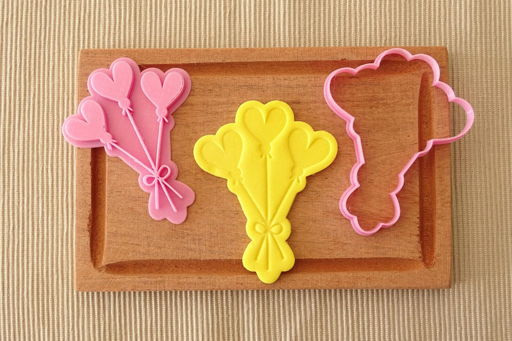 Selling3d Casa, arredamento e bricolage:Articoli per cucina e bar:Accessori per pasticceria:Formine e stampi per biscotti Palloncini a cuore idea san valentino cookie cutter formina tagliabiscotti