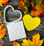 Pattern texure cookie cutter foglie autunno emboss pasta di zucchero - 3d Selling