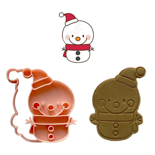 Selling3d Casa, arredamento e bricolage:Articoli per cucina e bar:Accessori per pasticceria:Formine e stampi per biscotti Pupazzo di neve di Natale cookie cutter formina tagliabiscotti
